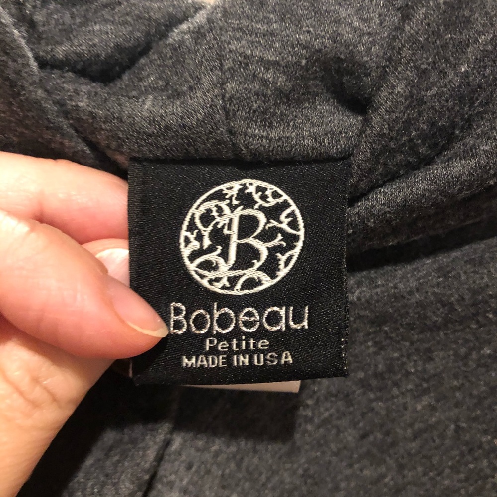 Bobeau xl petite heather gray cardigan